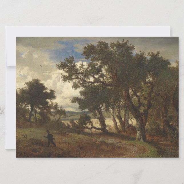 Carte Chasseur dans un paysage rural (Devant)