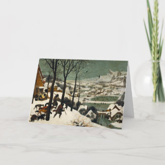 Carte Chasseurs dans la neige par Pieter Bruegel l'aîné