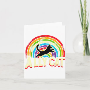 Carte Chat Allié Fierté LGBT Chat