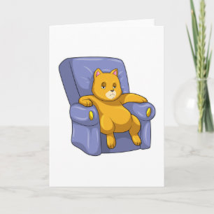 Carte Chat avec canapé