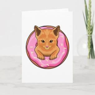 Carte Chat avec Donut