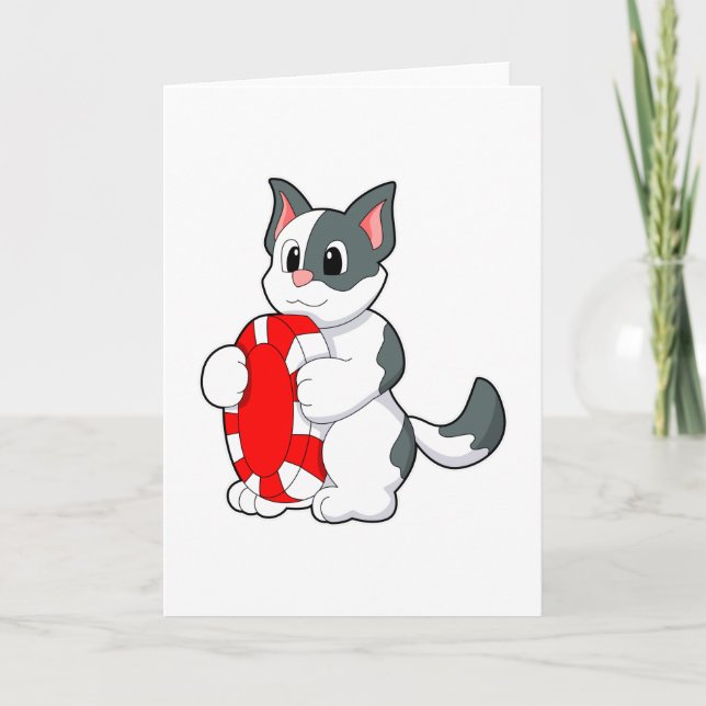 Carte Chat avec puce Poker (Devant)