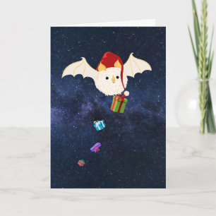 Carte Chat blanc hondurien de Noël