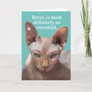 Carte Chat-Botox Rincé Drôle Est Essentiel