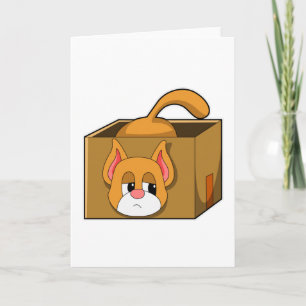 Carte Chat dans la boîte