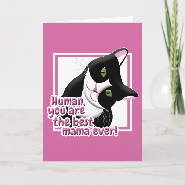 Carte Chat de la Fête des Mères (Devant)