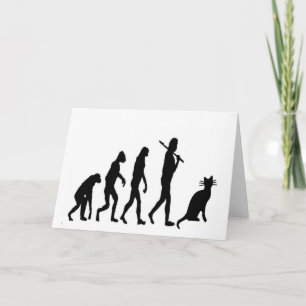 Carte Chat de l'évolution "Nous croyons" - Amoureux de l