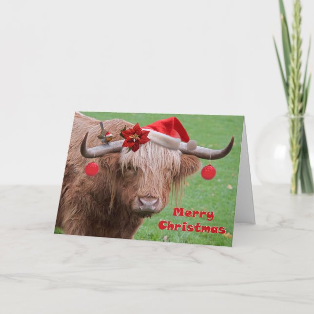 Carte Chat de Noël (Devant)