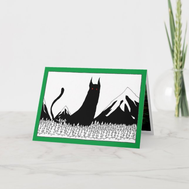 Carte Chat de Noël islandais (Devant)