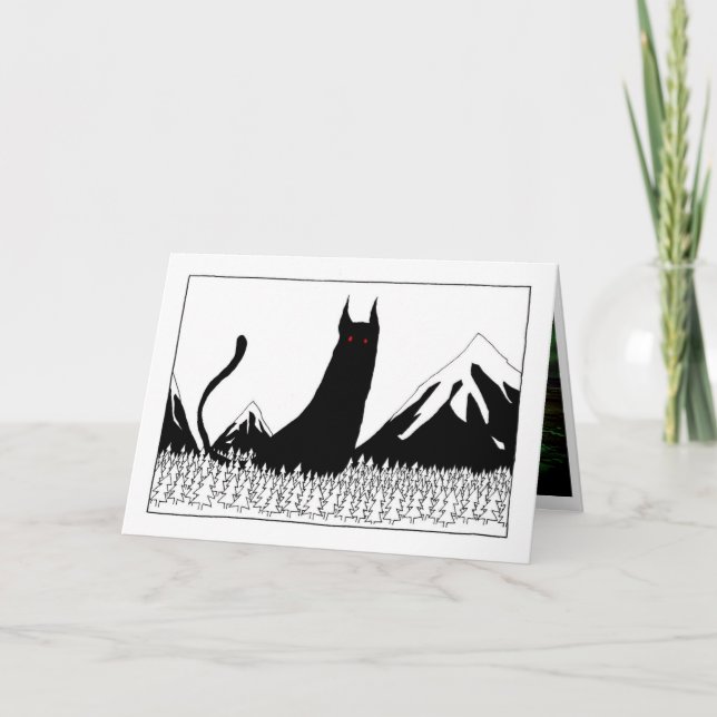 Carte Chat de Noël islandais (Devant)