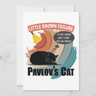 Carte Chat de Pavlov - Psychologie drôle
