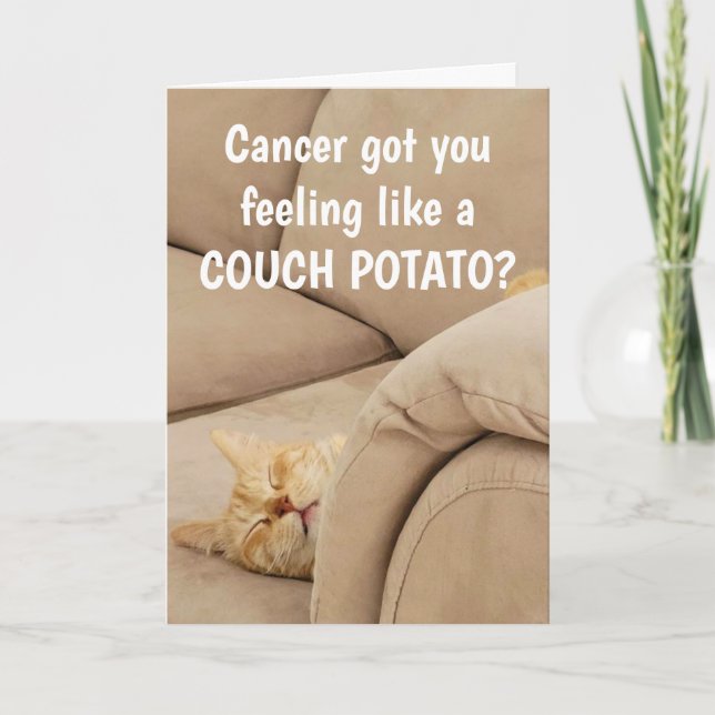 Carte Chat de pomme de terre de canapé de soutien contre (Devant)
