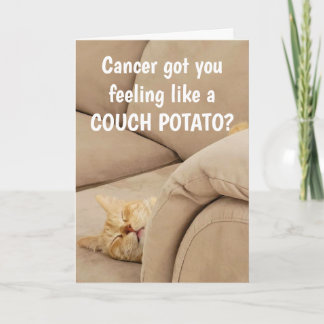Carte Chat de pomme de terre de canapé de soutien contre