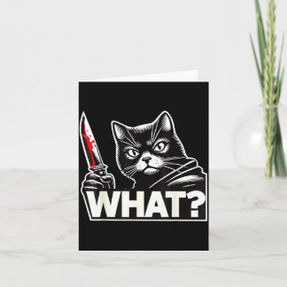Carte Chat Drôle Quelle Halloween Humoristique Chat Noir