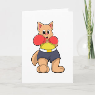 Carte Chat en boîte à la boîte