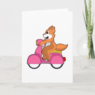 Carte Chat en motard avec scooter.PNG