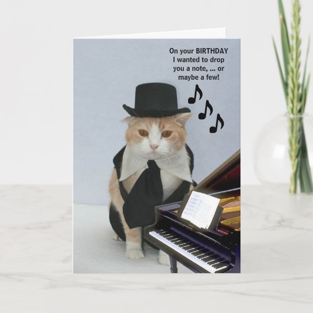 Carte Chat Funny personnalisable (Devant)