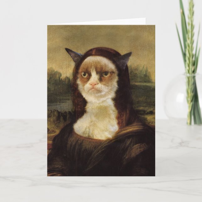 Carte Chat grincheux (Devant)