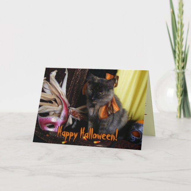 Carte Chat Halloween (Devant)