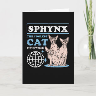 Carte Chat le plus froid de Sphynx Chats Sphynx