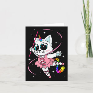 Carte Chat Licorne Cati Maïs Kittycorn Mignon Arc-en-cie