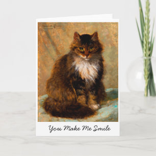 Carte Chat Maine Coon Vintage Vous Me Faites Sourire