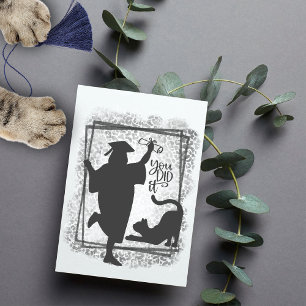 Carte Chat Maman Chic Minimaliste Funny College Graduati