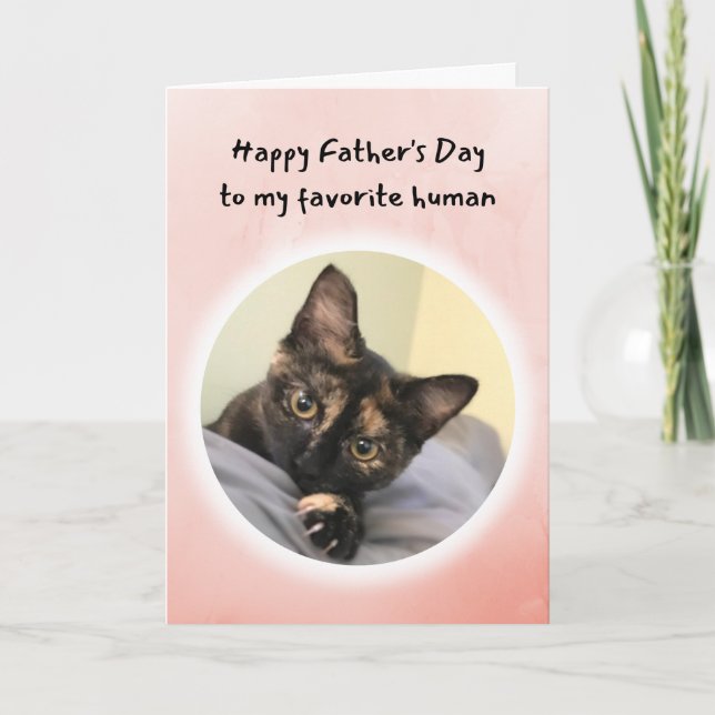 Carte Chat mignon Vous êtes ma Fête des pères humaine pr (Devant)