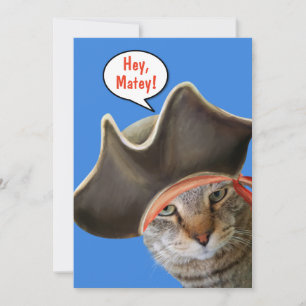Carte Chat Mignonne Parler Comme Un Jour De Pirate