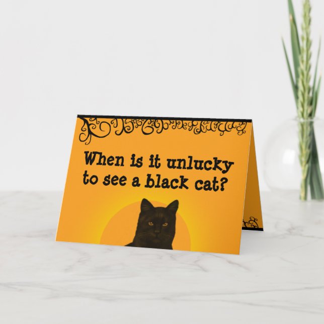 Carte Chat noir (Devant)