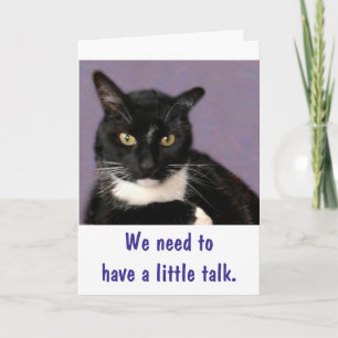 Carte Chat Noir Purrfect Joyeux Anniversaire