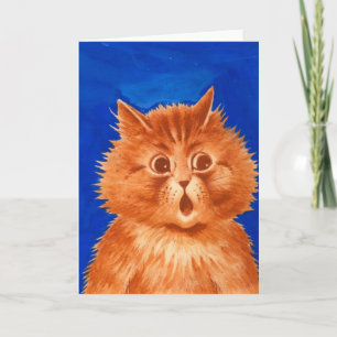 Carte Chat orange étonné par Wain de Louis