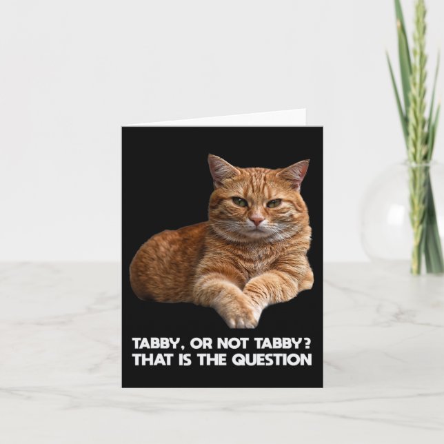 Carte Chat orange mignon (Devant)