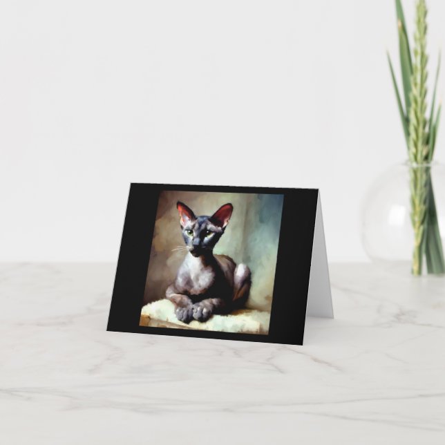 Carte Chat Oriental Shorthair (Devant)