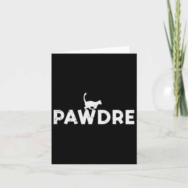 Carte Chat Papa Cute Fur Papa Fête des pères Pet Paw Dad (Devant)