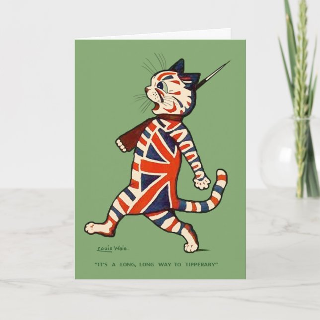 Carte : Chat patriotique (Devant)