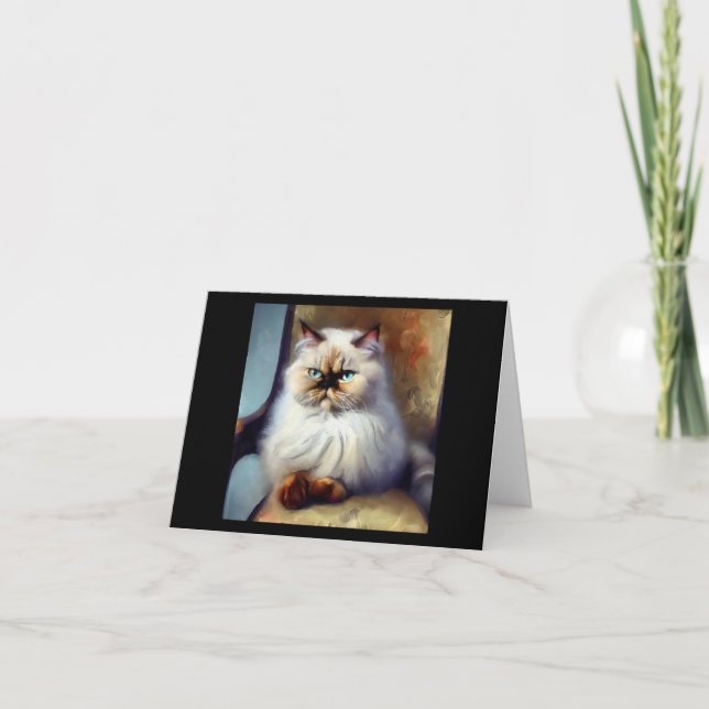 Carte Chat perse de Colorpoint (Devant)