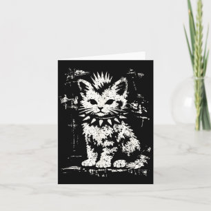 Carte Chat Punk Nge Chat Rebelle Style Alternatif