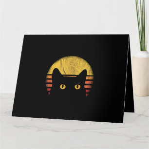 Carte Chat Rétro Vintage