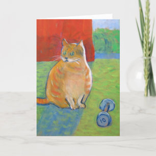 Carte Chat surpris -vide