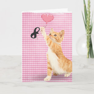 Carte chat tabby de 8e anniversaire