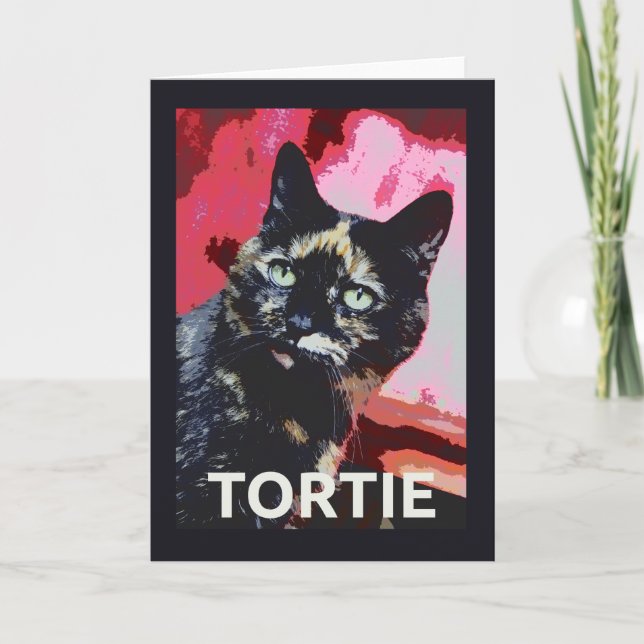 Carte Chat Tortoiseshell TORTIE (Devant)