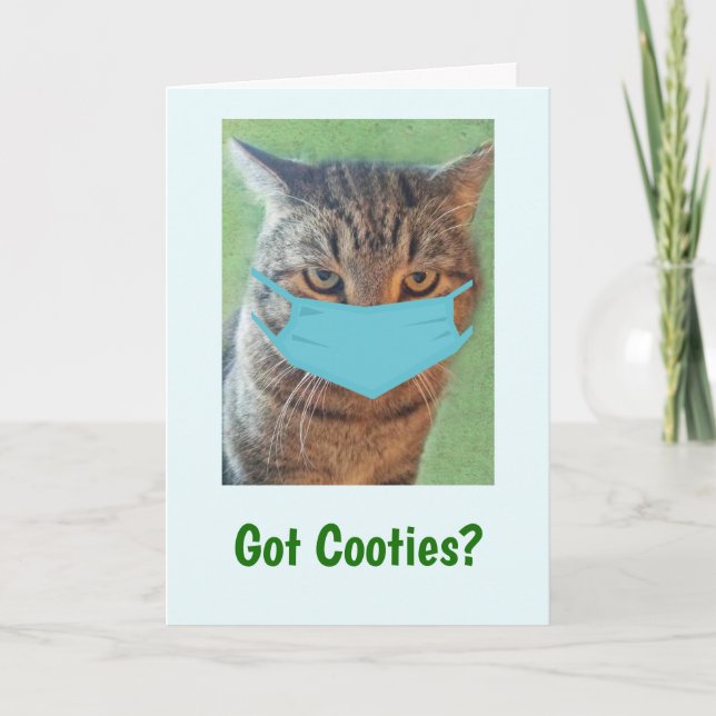 Carte Chat Totalement Silly Se Bien (Devant)