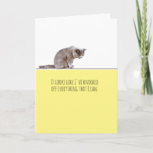 Carte Chat Tout casser Table de pensée de vous