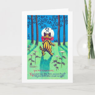 Carte Chat Valentine, Louis Wain