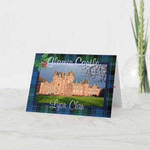 Carte Château de Glamis - Lyon Clan Tartan Noël