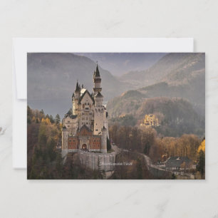 Carte Château de Neuschwanstein, Allemagne
