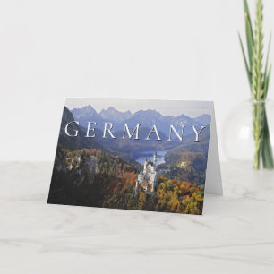 Carte Château de Neuschwanstein Allemagne Bavière An