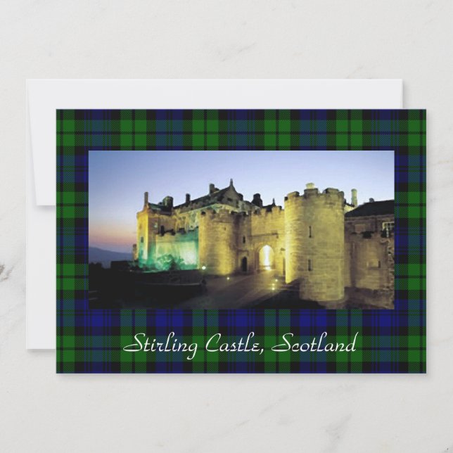Carte Château de Stirling Salutation à la frontière Tart (Devant)