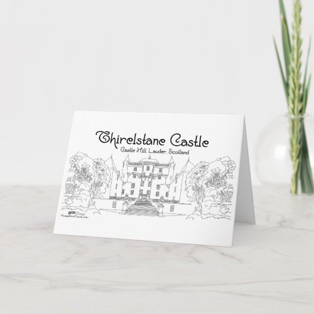 Carte Château de Thirlestane Ecosse (Devant)